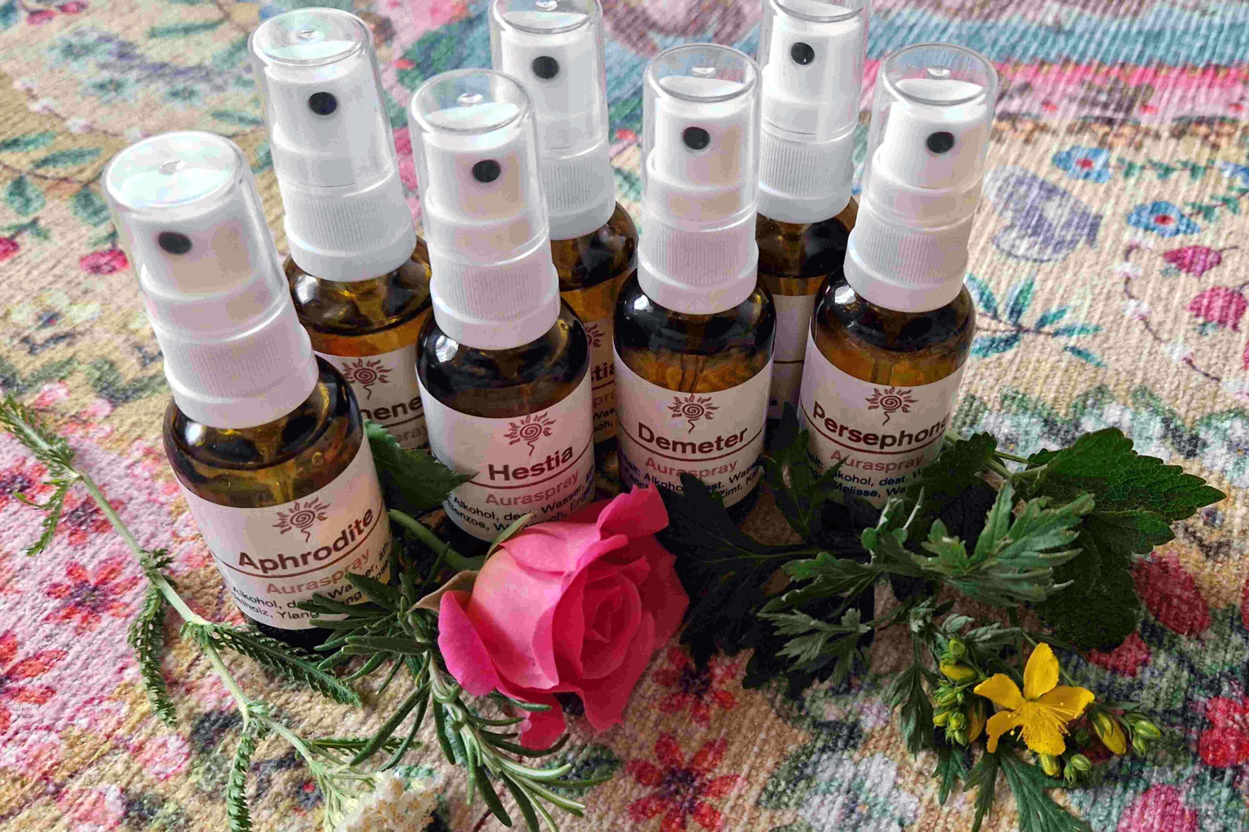 Aurasprays und Göttinnensprays