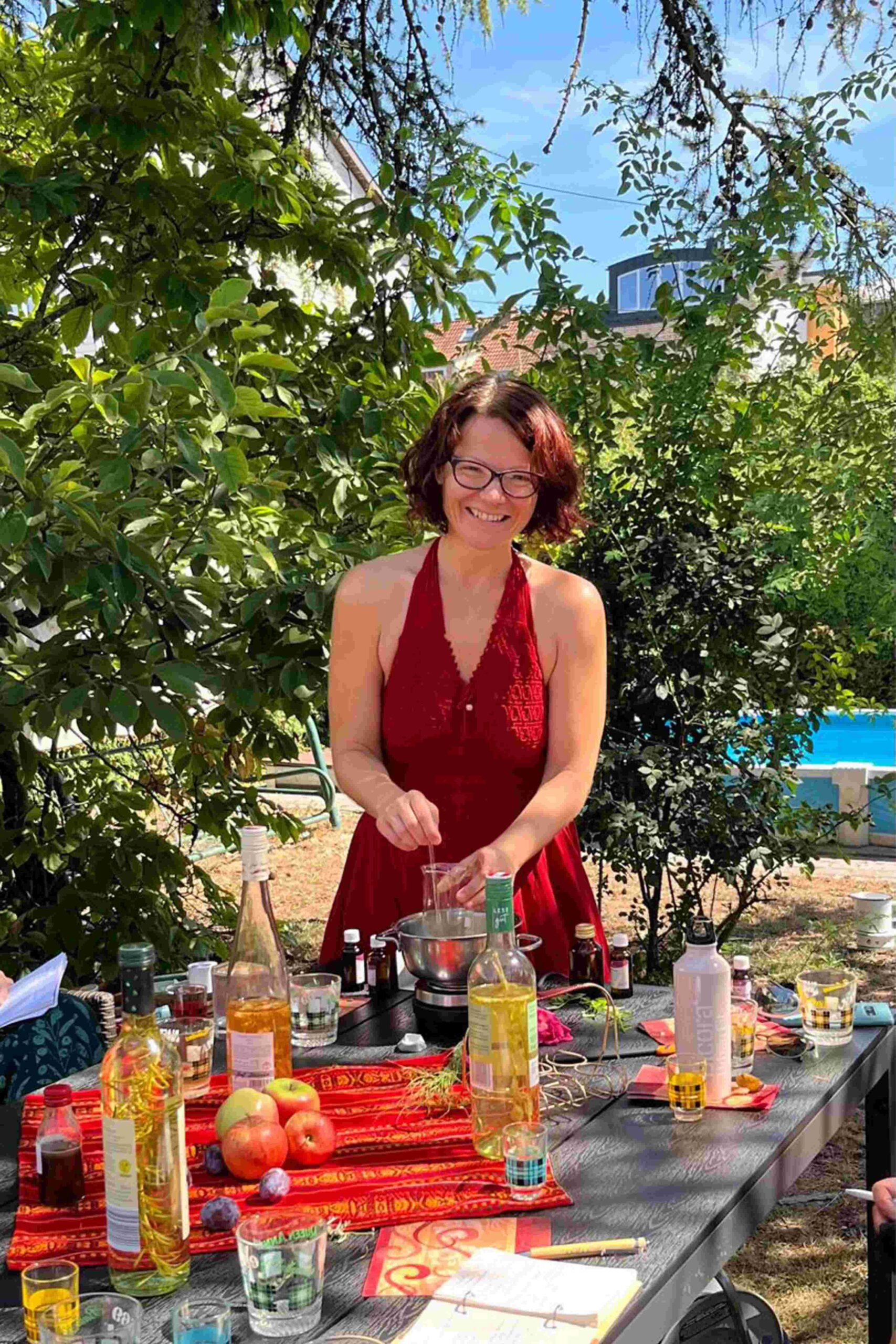 Manuela Kloibhofer beim Frauenkräutertag in Ansfelden
